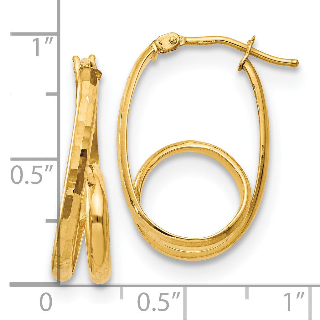 14K Polished Fancy Earrings