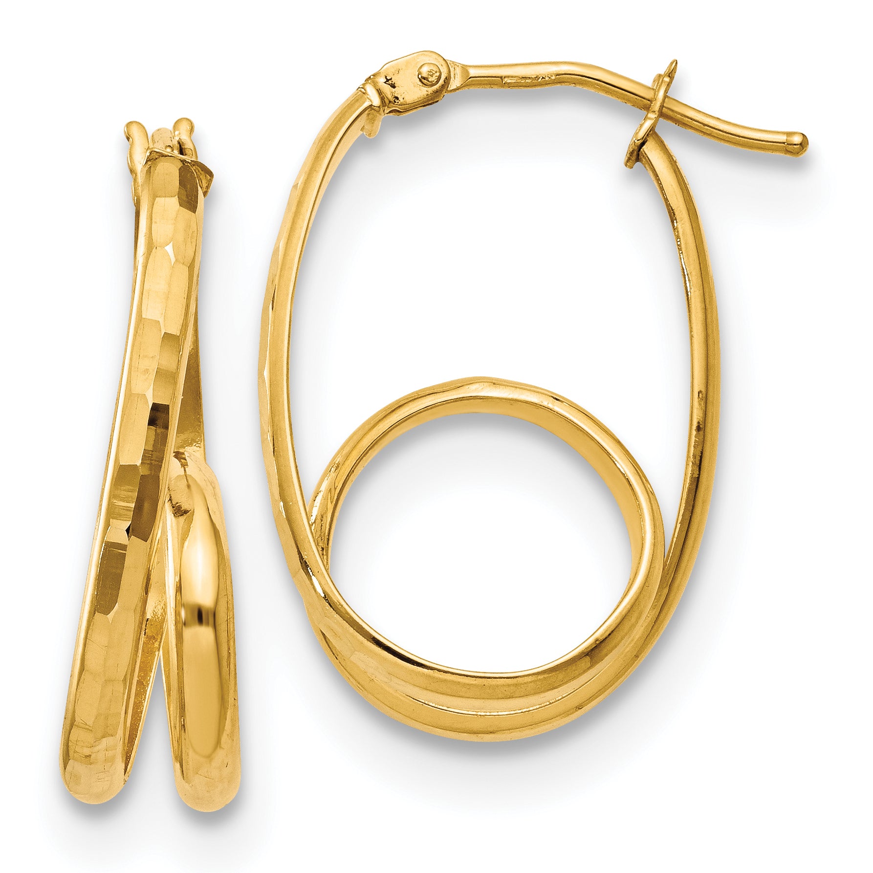 14K Polished Fancy Earrings Main image