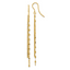 14K Polished Tassel Dangle Shephard Hook Earrings