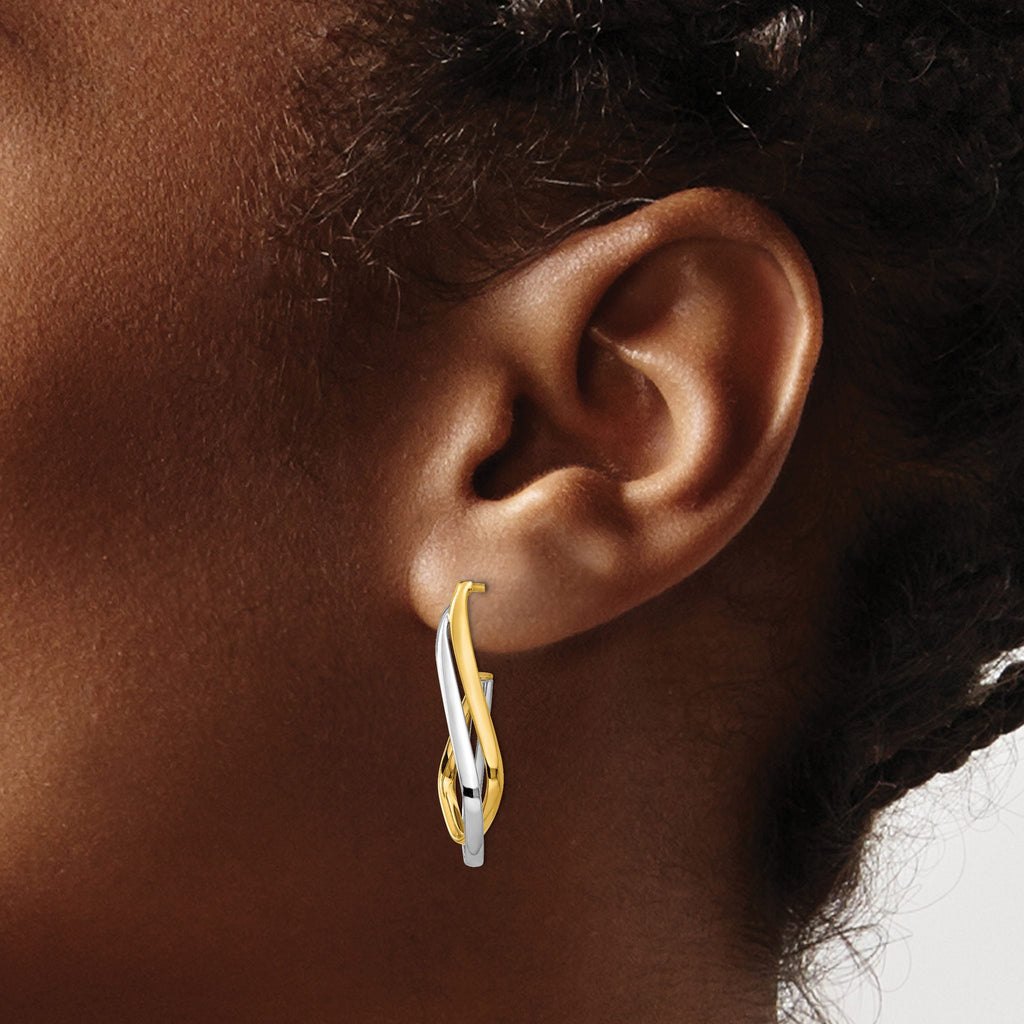 Stud Earrings in 14K Yellow Gold, 14.25mm - Sophia Jewelers
