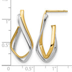 Stud Earrings in 14K Yellow Gold, 14.25mm - Sophia Jewelers