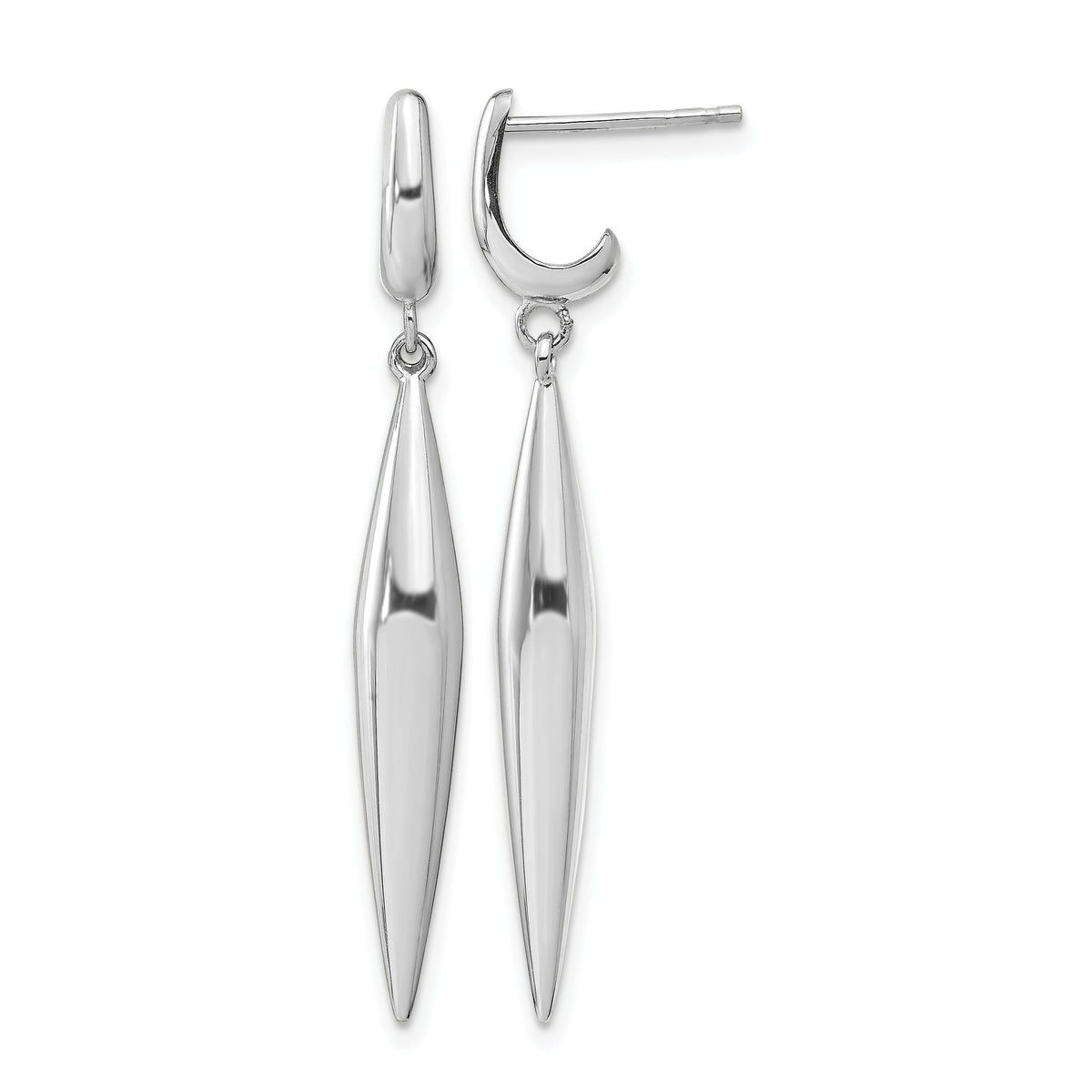 Dangle Earrings in 14K White Gold, 41.6mm - Sophia Jewelers Main image