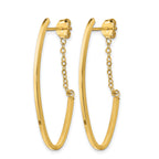 14k Polished Hoop Earrings