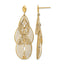 14k Polished D/C Post Dangle Earrings