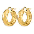 14k Polished Hoop Earrings