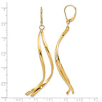 14K Polished Leverback Earrings