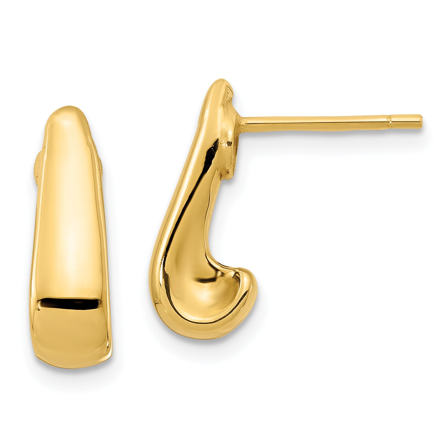 14k Polished Post Earrings Main image