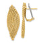 14K Woven Omega Back Drop Earrings
