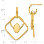 14K Polished Dangle Post Earrings