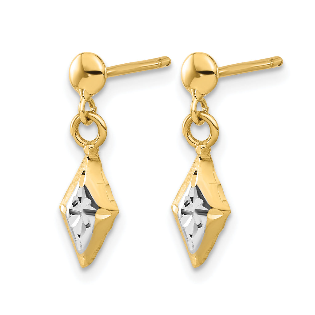 14K Yellow Gold Dangle Earrings