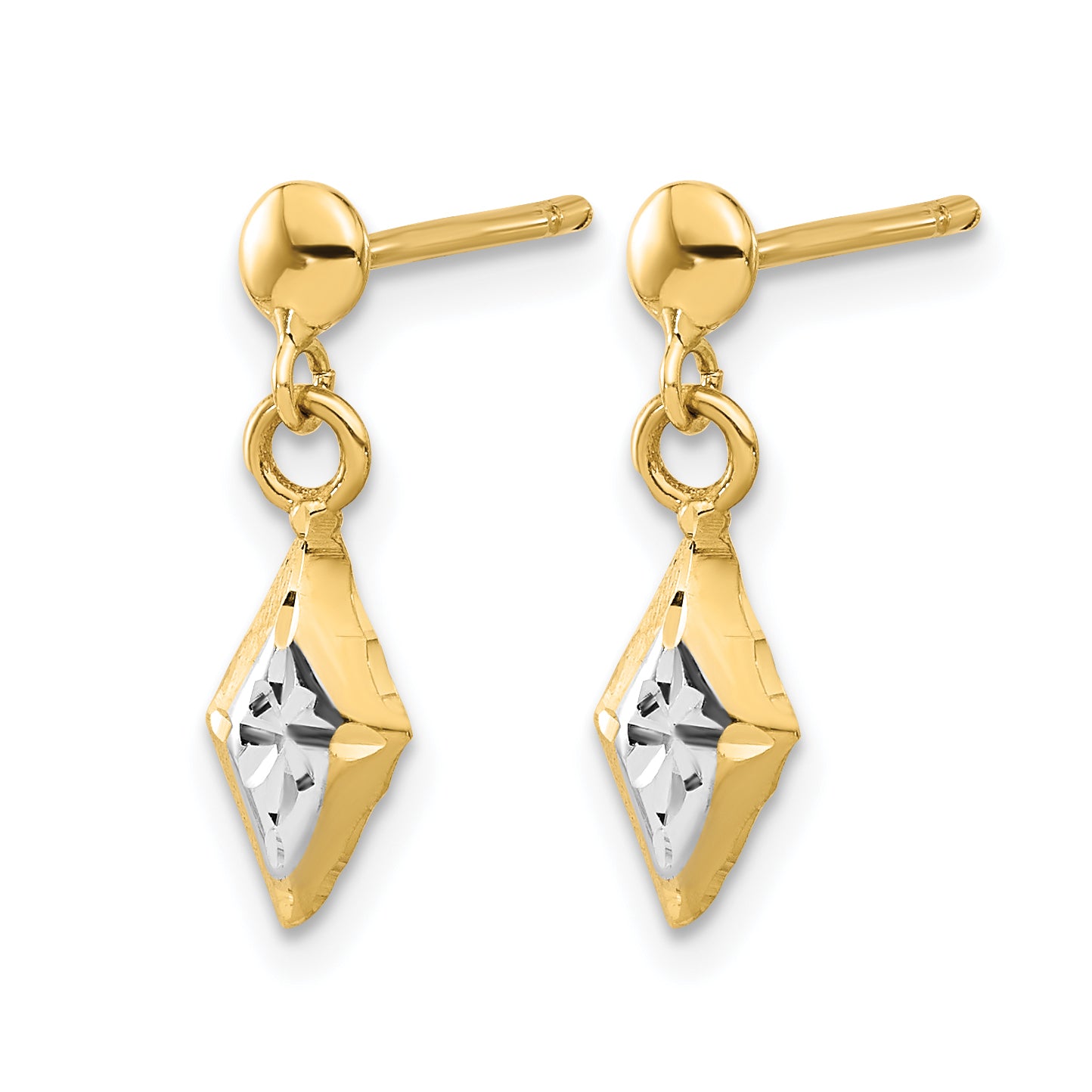 14K Yellow Gold Dangle Earrings