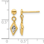 14K Yellow Gold Dangle Earrings