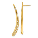 14k Polished Post Drop Earrings