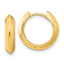 14K Polished Hinged Huggie Earrings