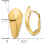 14K Polished Omega Back Earrings