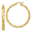 14K Polished Twisted Hoop Earrings