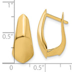 14K Polished Hoop Earrings