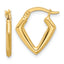 14K Polished Fancy Hoop Earrings