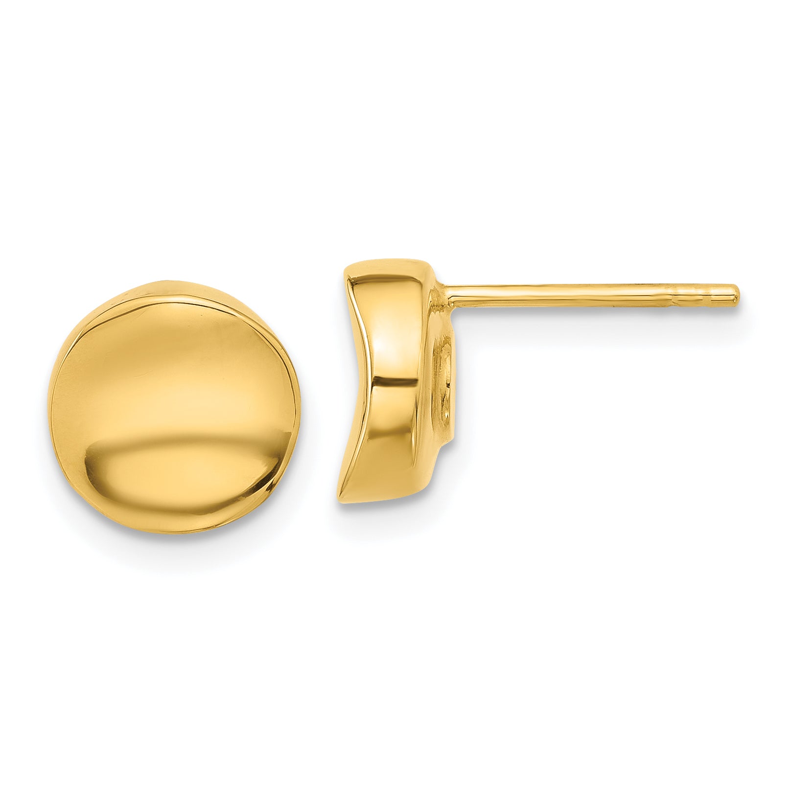 14K Polished Post Earrings Main image