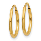 14k 1.00mm Endless Hoop Earring