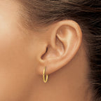 14k 1.00mm Endless Hoop Earring