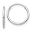 14k White Gold 1.20mm Endless Tube Hoop Earrings