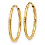 14k 1.00mm Endless Hoop Earring