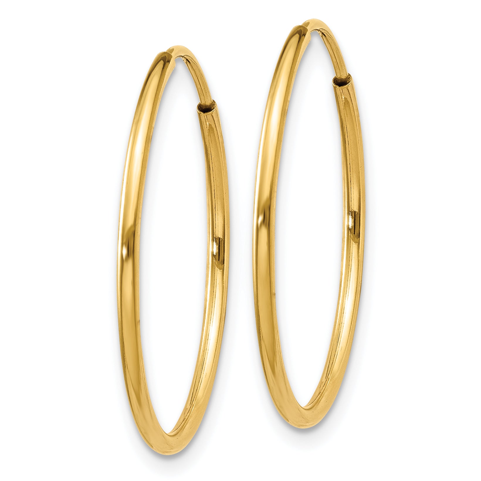 14k 1.00mm Endless Hoop Earring
