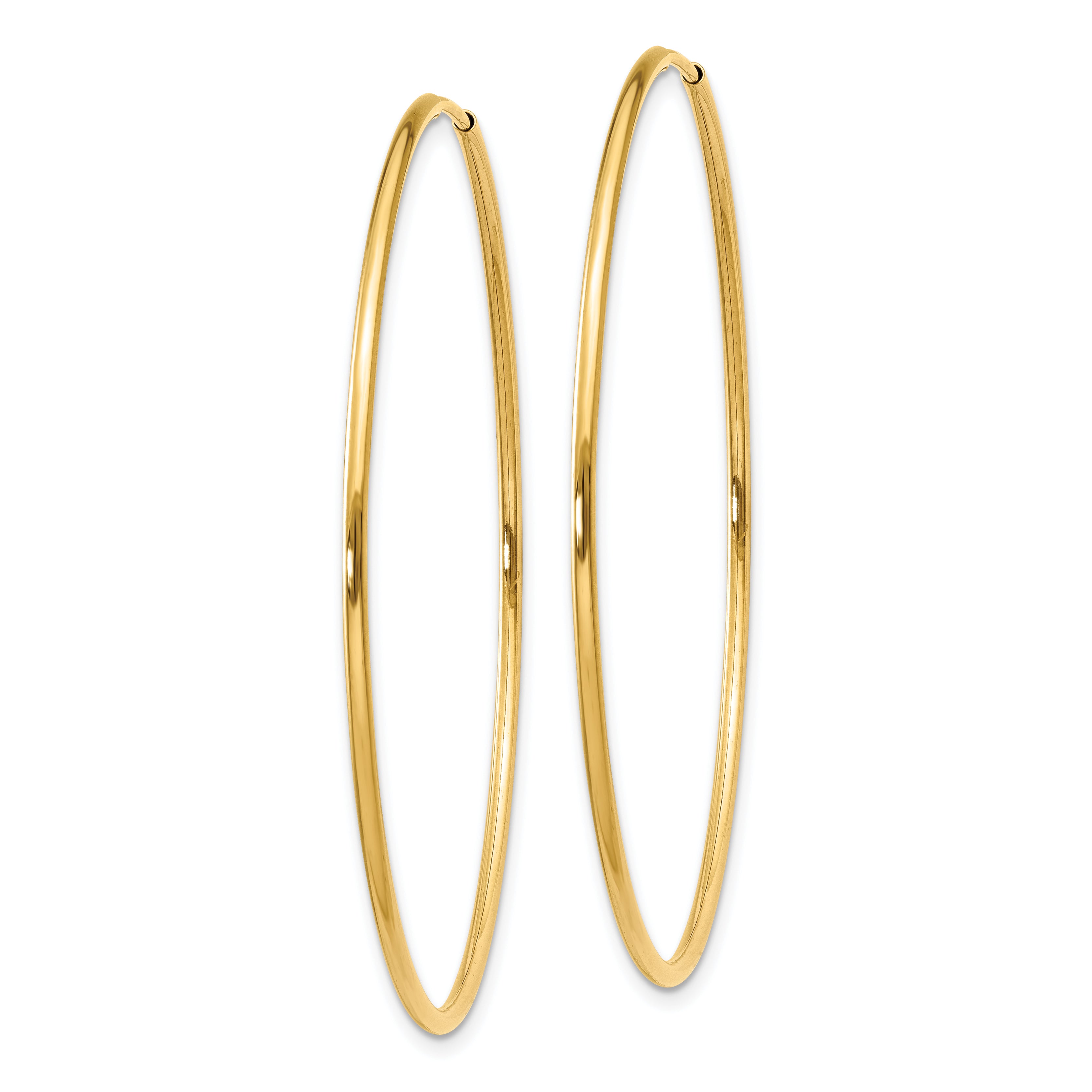 14k 1.00mm Endless Hoop Earring Secondary image