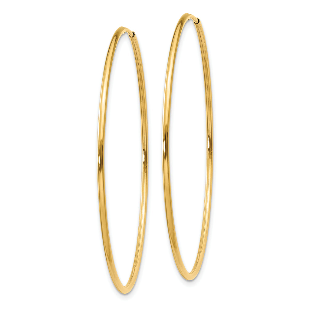 14k 1.00mm Endless Hoop Earring