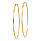 14k 1.00mm Endless Hoop Earring