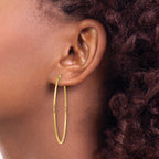 14k 1.00mm Endless Hoop Earring