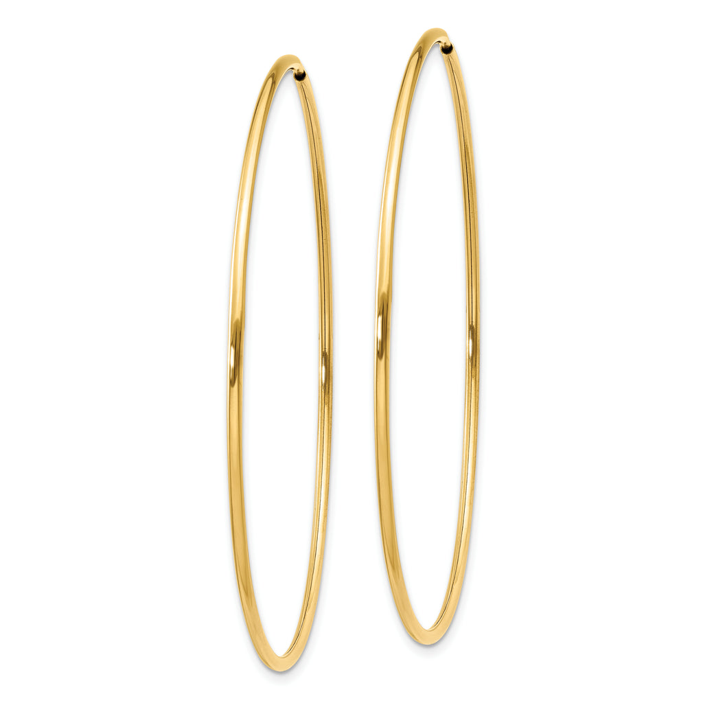 14k 1.00mm Endless Hoop Earring