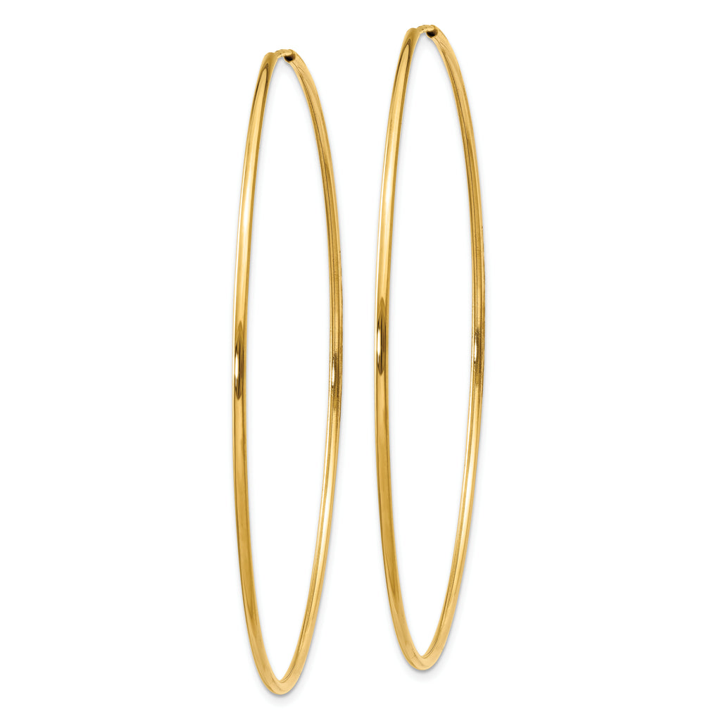 14k 1.00mm Endless Hoop Earring