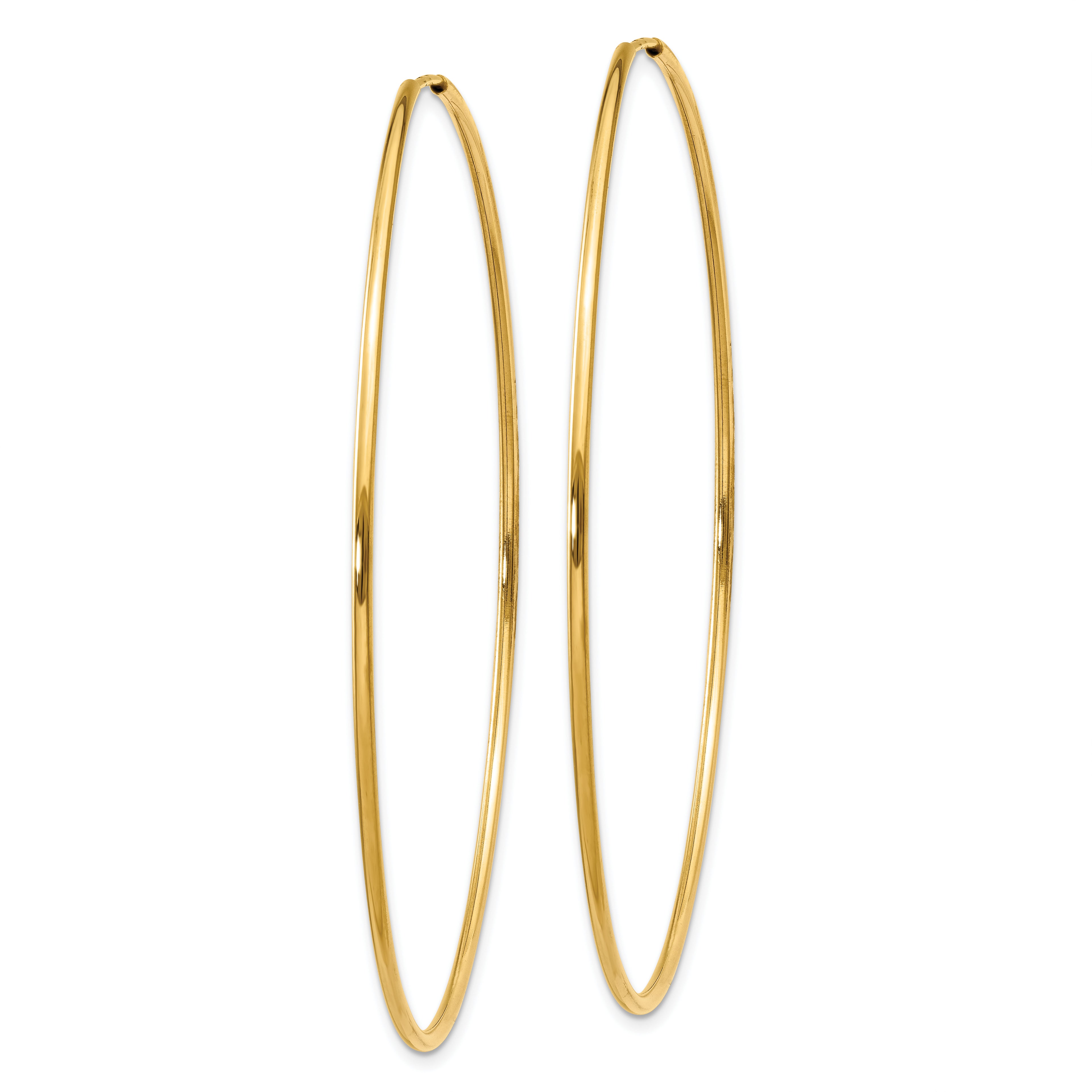 14k 1.00mm Endless Hoop Earring