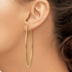 14k 1.00mm Endless Hoop Earring