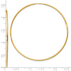 14k 1.00mm Endless Hoop Earring