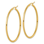 14k Polished 2.5mm Polished Hoop Earrings