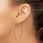14k Polished 2.5mm Polished Hoop Earrings