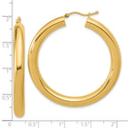 14k Polished 5mm Polished Hoop Earrings