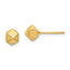 14K Polished Geometric Ball Post Earrings