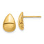 14K Polished Teardrop Post Earrings