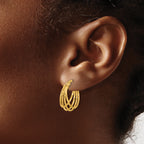 14K Polished Hoop Earrings