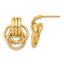 14K Polished Circles Post Earrings