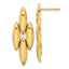 14K Polished Fancy Dangle Post Earrings
