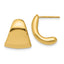 14K Polished Curve Post Earrings
