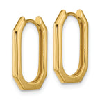 14K Polished Hinged Hoop Earrings