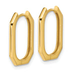 14K Polished Hinged Hoop Earrings