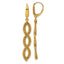 14K Polished Fancy Woven Dangle Leverback Earrings