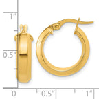 14K Polished Hoop Earrings
